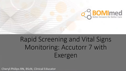Rapid Screening and Vital Sign Monitoring: Accutorr 7 with Exergen
