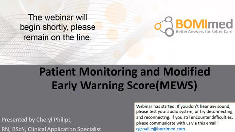 Modified Early Warning Score (MEWS) & Patient Monitoring