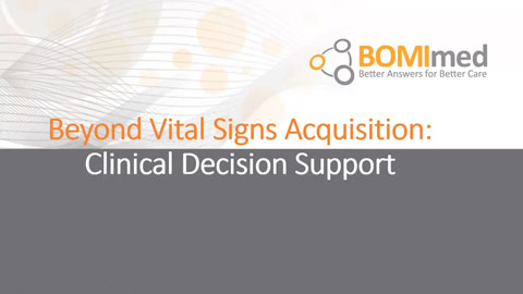 Beyond Vital Signs Acquisition: Clinical Decision Support in Patient Monitoring